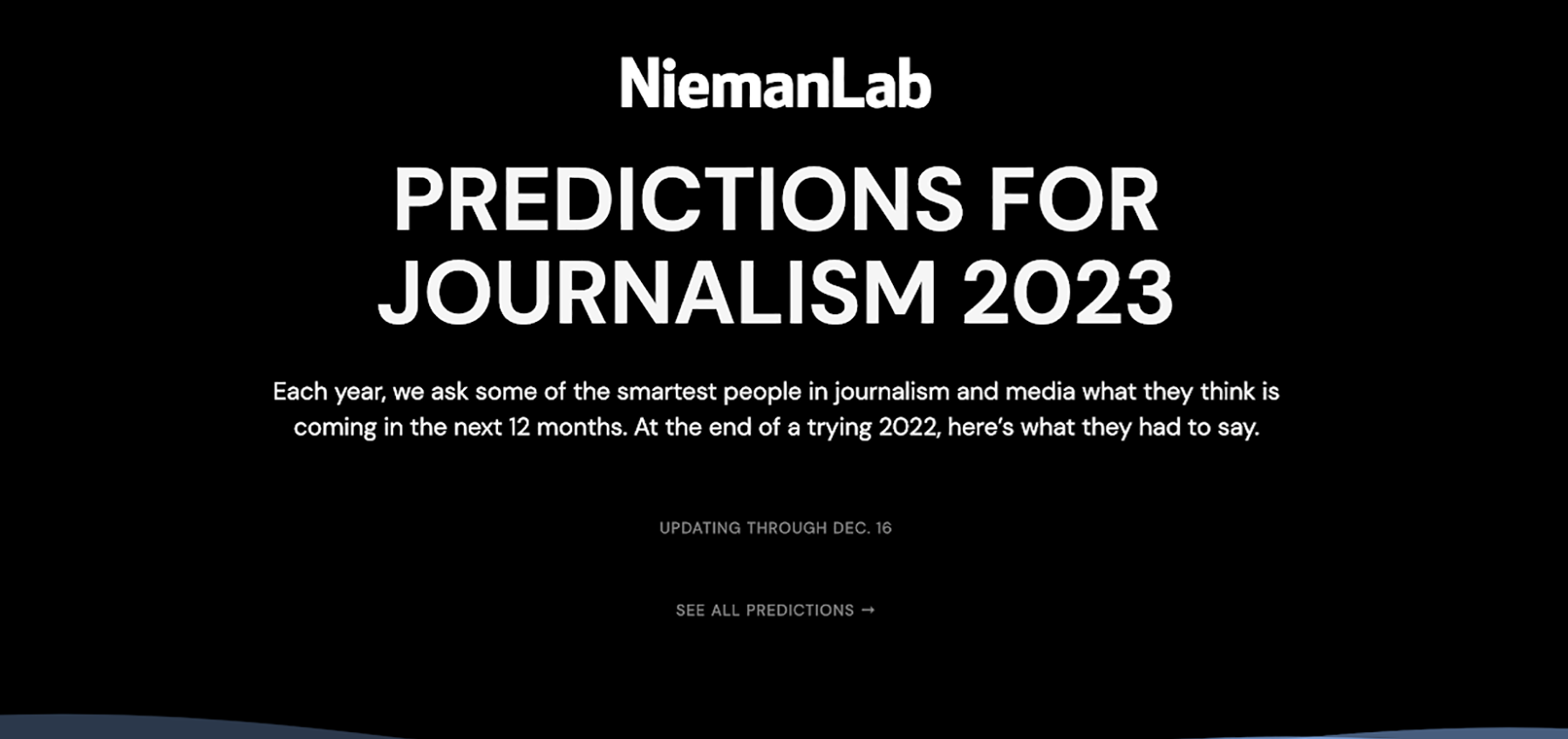 Les 6 prédictions médias 2023 du Nieman Lab